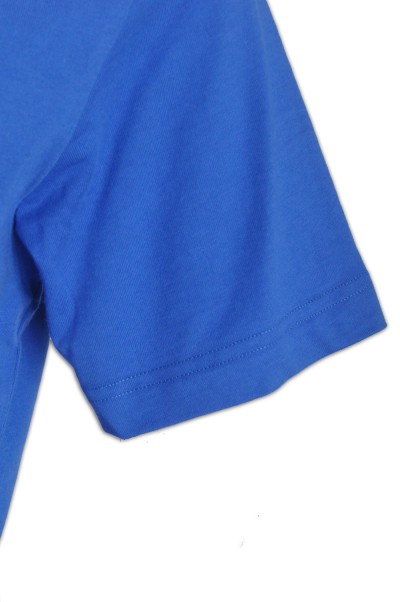 T528 自製tee-shirt   班tee訂製  訂購環保t-shirt  tee供應商HK    天空藍 細節-6